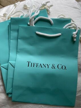 Tiffany & Co. signature bags Approximately 8”by 10”  New four (4) gift bags